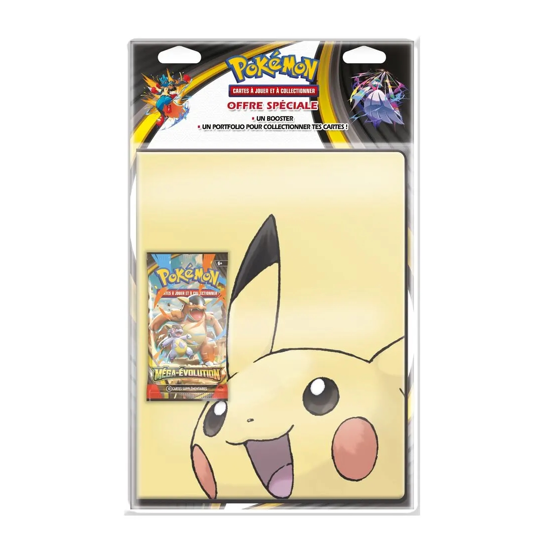 Pack portfolio Pikachu + booster Pokémon ME01 Méga Évolution