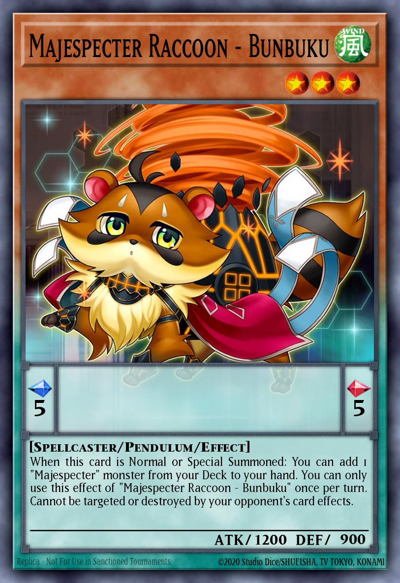 Raton Laveur Majesspectre - Bunbuku (V.1 - Platinum Secret Rare)
