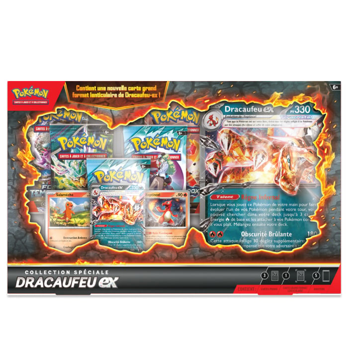 Case de 6 collection Premium Dracaufeu ex