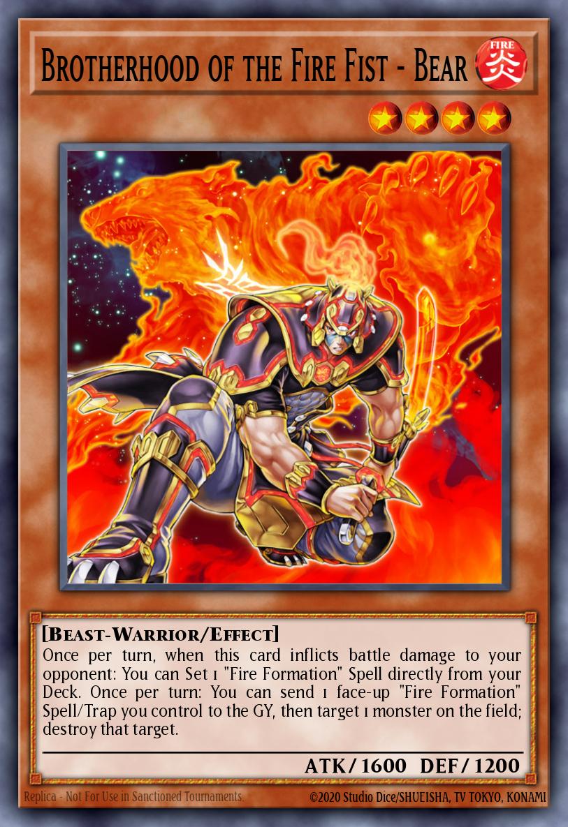 Confrérie du Poing de Feu - Ours (V.1 - Platinum Secret Rare)