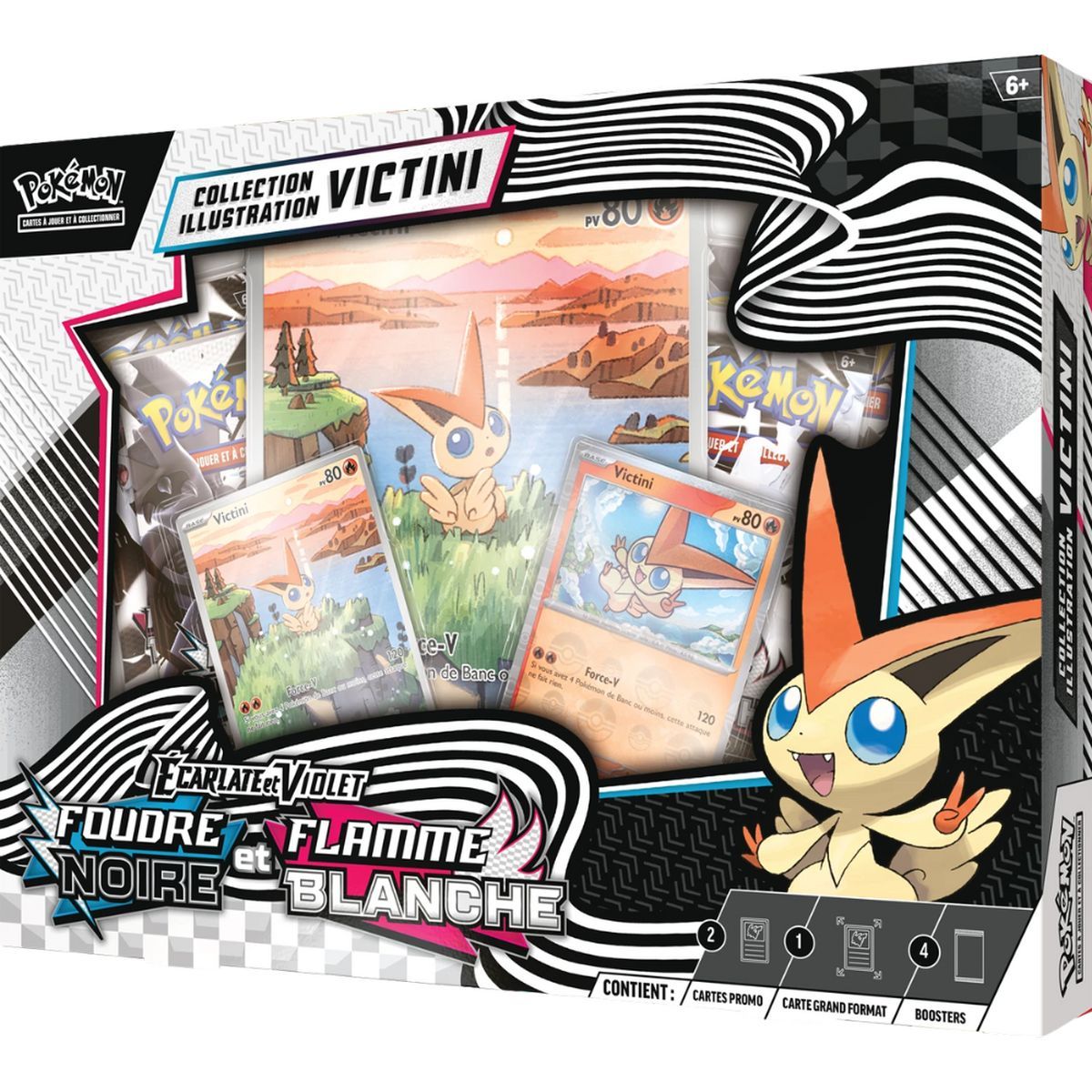 Collection Illustration Victini Écarlate et Violet - Foudre Noire et Flamme Blanche EV10.5