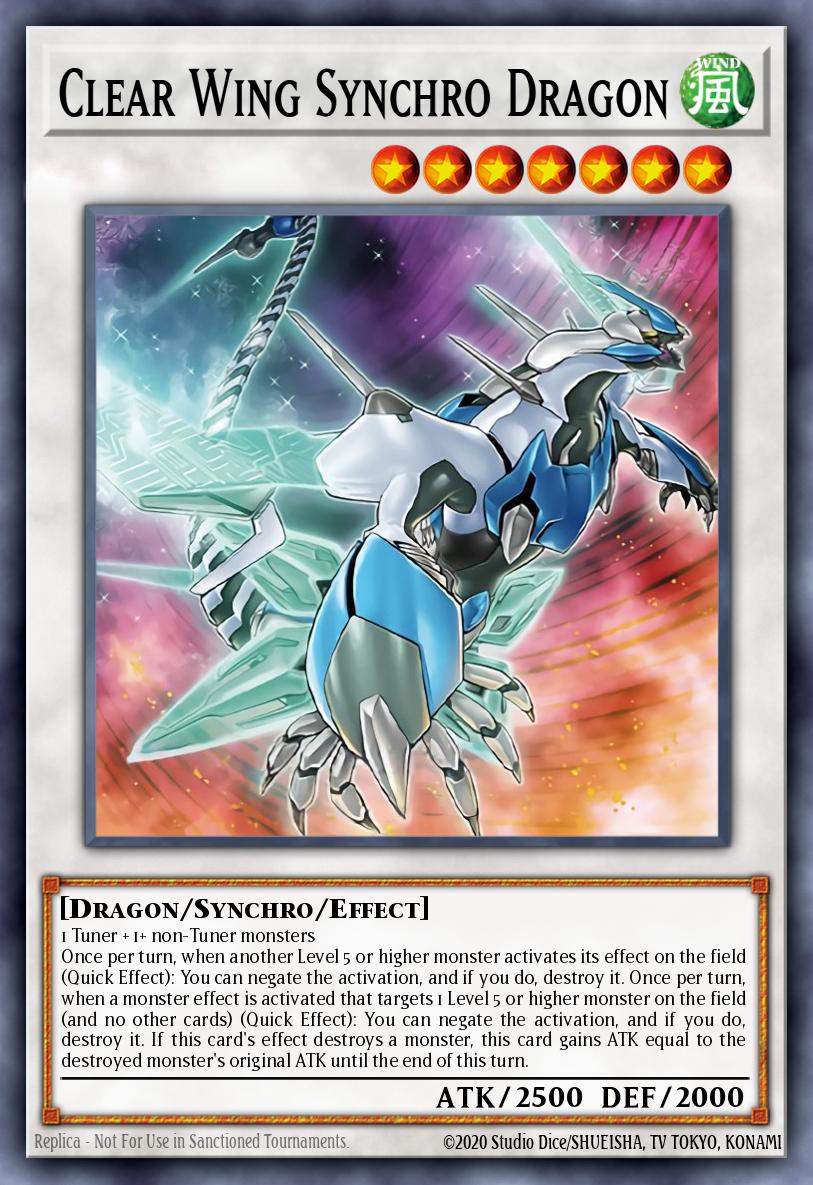 Dragon Synchro de l'Aile Claire (V.1 - Platinum Secret Rare)