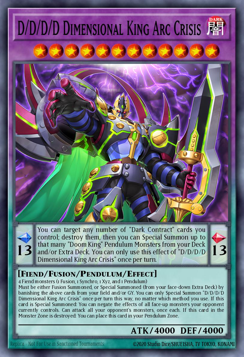 D/D/D/D Crise d'Arc, Roi Dimensionnel (V.1 - Ultra Rare)