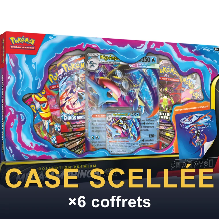 Case de 6 coffrets Premium Méga-Amphinobi-ex