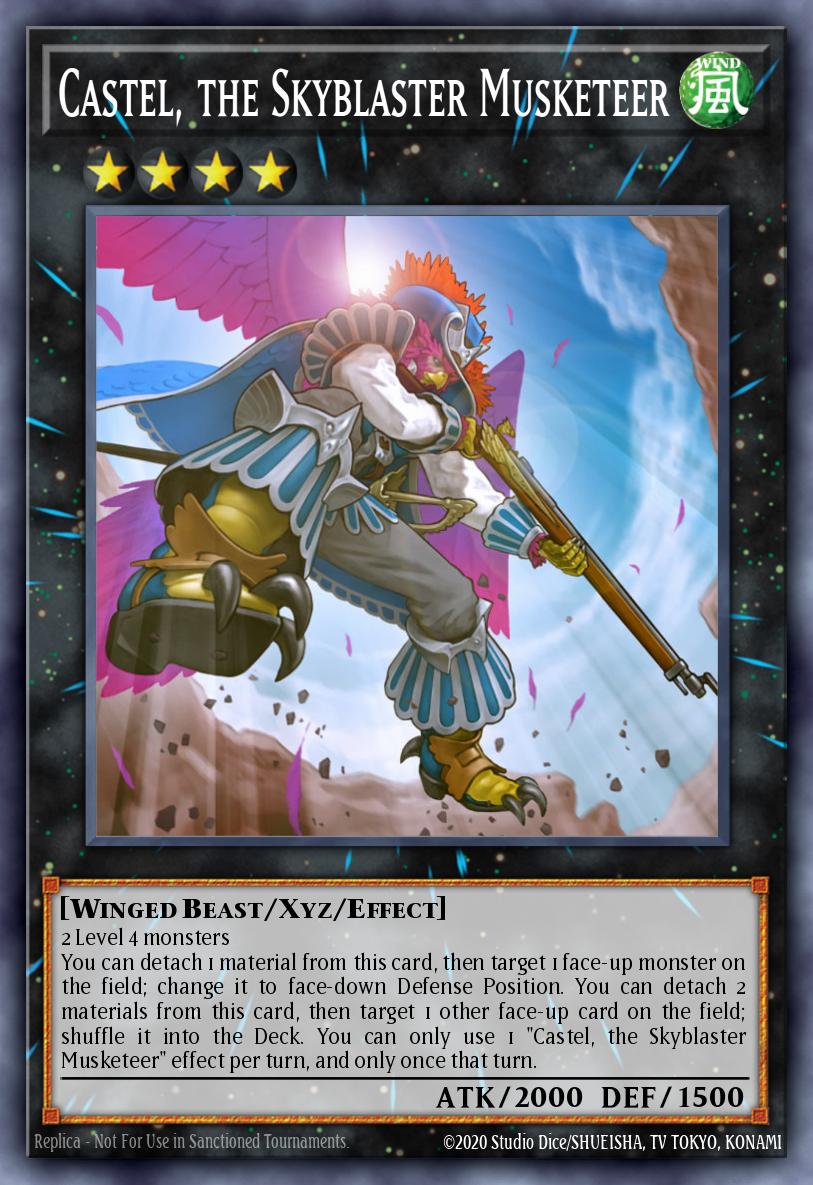 Castel, le Mousquetaire Chasse-Ciel (V.1 - Platinum Secret Rare)